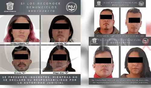 Ocho supuestos cobradores gota a gota detenidos en Edomex